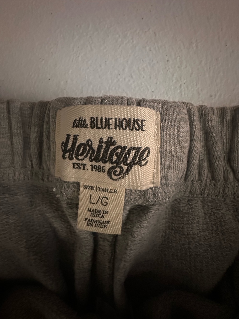 Little Blue House Heritage Men's Gray Jogger Sweatpants